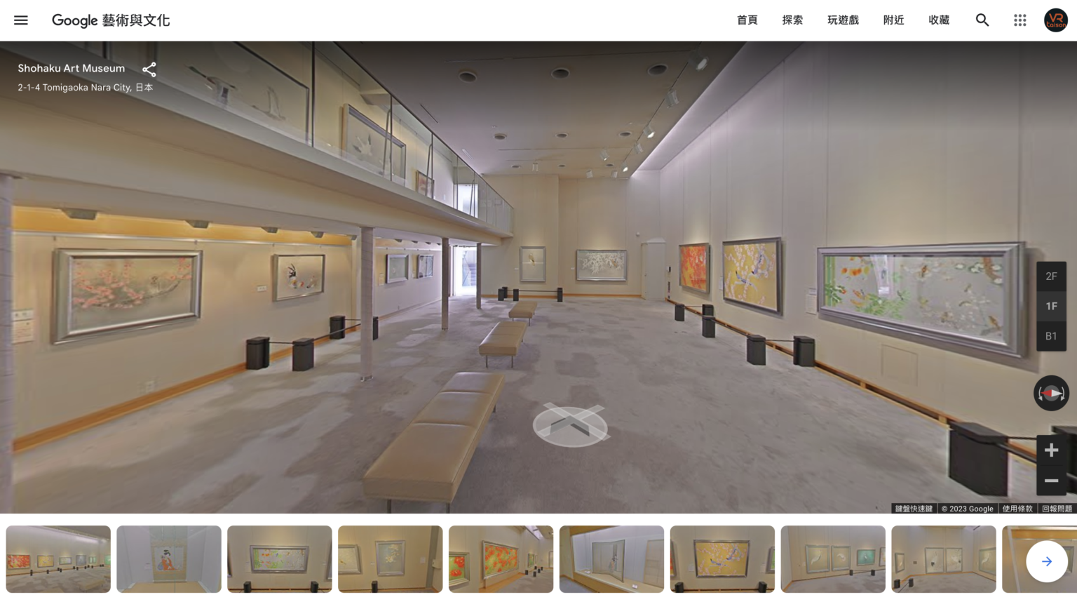 日本松柏美術館的虛擬導覽圖片